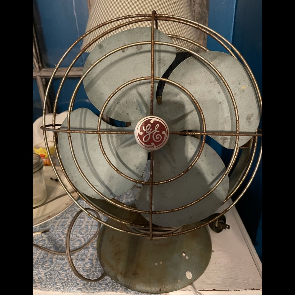 GE vintage electric fan